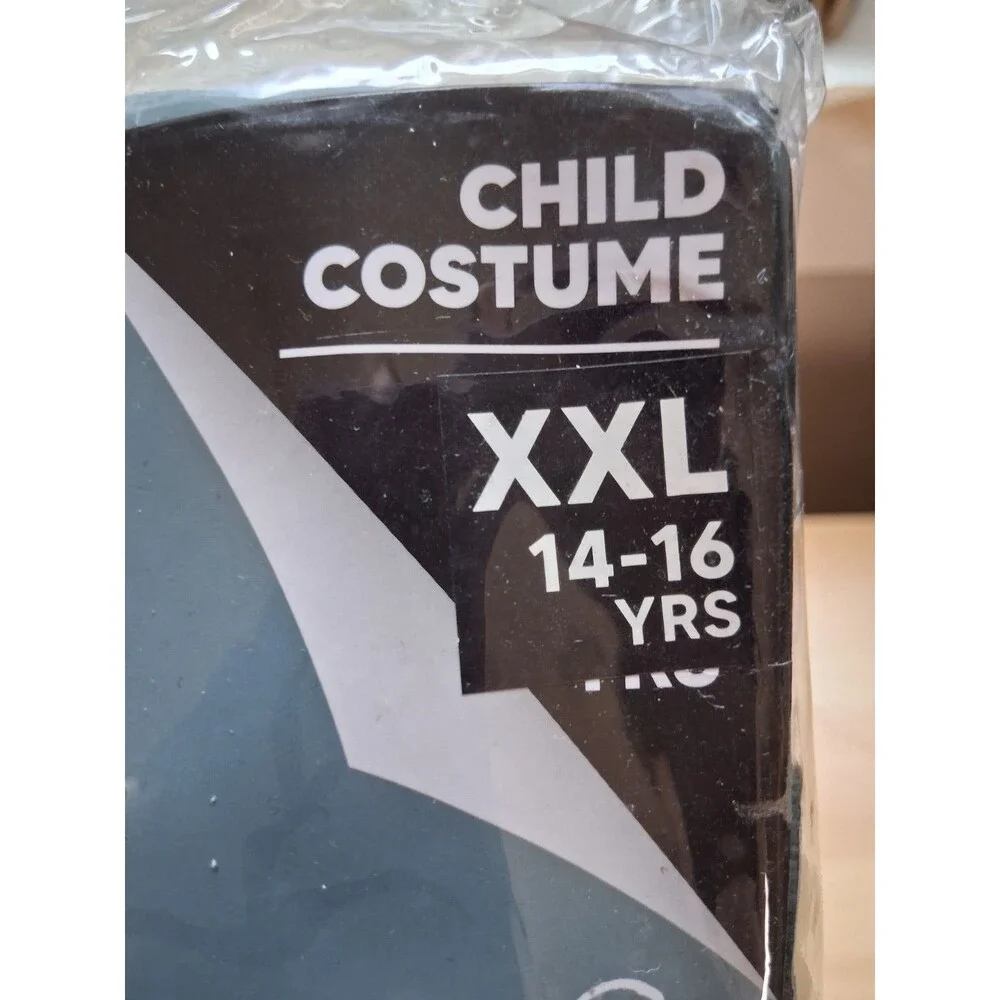 Zombie Horror Halloween Costume Child XXL 14-16 Mask Hood Skeleton Spooktacular